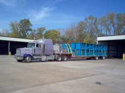 Loaded flatbed